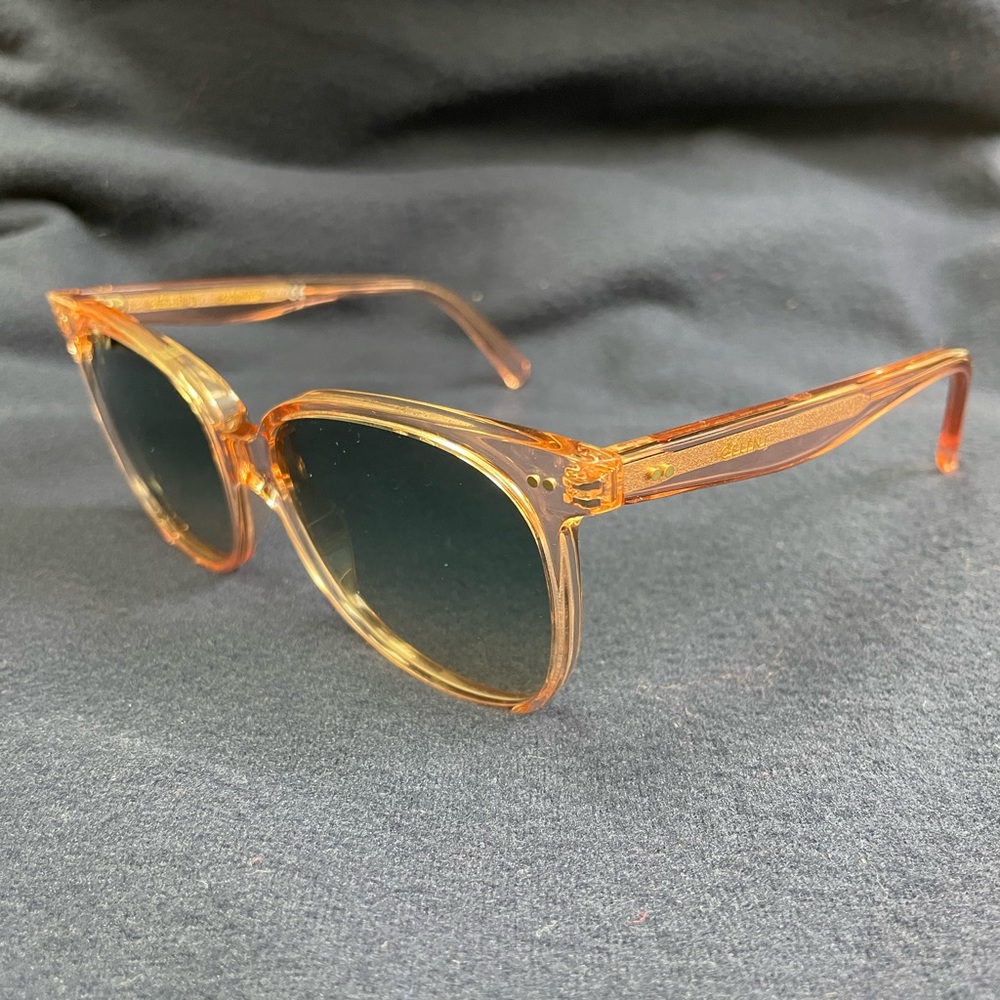 Celine sunglasses. Shiny light pink frame with gradient blue lens. - Picture 6 of 6
